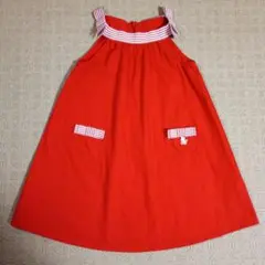 タルティーヌエショコラ　 ノースリーブ　ワンピース　110　リボン