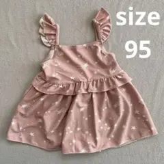 meteori(Birthday) 星柄ピンク水着 95サイズ