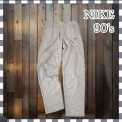 90's NIKE ナイキ スウェットパンツ バギー 太め ワイド グレー L