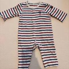 ミキハウス ダブルビー ボーダー ロンパース 70