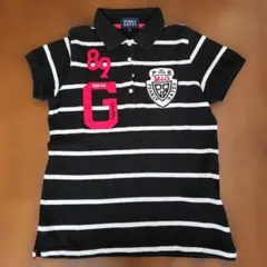 PEARLY GATES ボーダー 半袖 ポロシャツ サイズ0のサムネイル