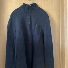 Polo Ralph Lauren ハーフジップ ニット ダークグレー