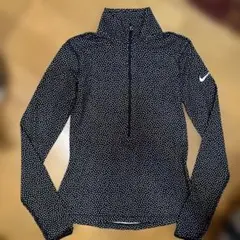 NIKE PRO Dri-FIT ハーフジップ ドット柄 L