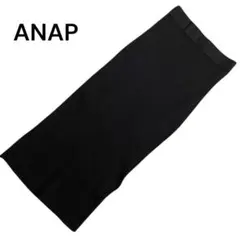 美品 アナップ ANAP タイトスカート Ｆ ブラック リブニット レディースのサムネイル