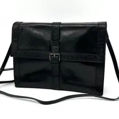 【希少モデル】イヴサンローラン ショルダーバッグ クラッチ 2way レザー 黒