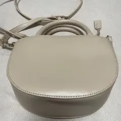 ベージュ ハンドル付きショルダーバッグ　OPAQUE.CLIP