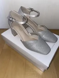 Dorry Doll パンプス ストラップ付 シルバー Sサイズ 結婚式 入学式