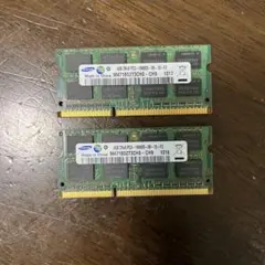 Samsung PC3-10600S 4GB メモリー 2枚セット 本体