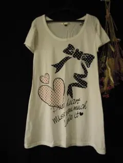 【SALE】tutuanna*　チュチュアンナ　ロング白Ｔシャツ　Ｍ