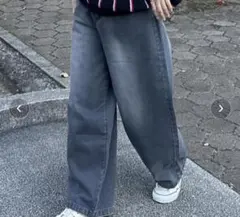 グレー デニムパンツ Lサイズ