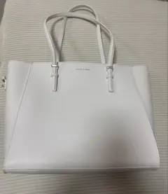 CHARLES & KEITH クラシックダブルハンドルトートバッグ