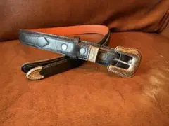【Maxcady】トップガン レンジャーベルト 本革 925シルバー Sサイズ トップ・ガン 革ベルト＆銀バックル | 革ジャンのマックス・ケイディ