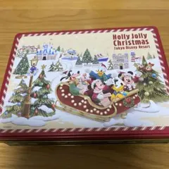 ディズニー　お菓子空き缶　クリスマス