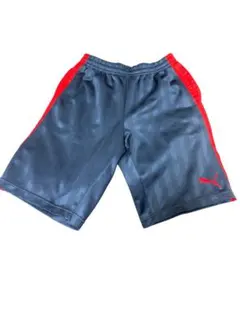 PUMA プーマ ジャージ ハーフパンツ L ネイビー×レッド