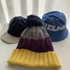 GAP ベビー帽子6-12months 3個まとめう売り