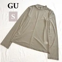 未使用品　GU シアーハイネックT　ジーユー