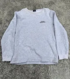 STUSSY ステューシー 刺繍ロゴ スウェット トレーナー グレー