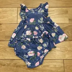 baby GAP フラワープリント ワンピース 6-12ヶ月
