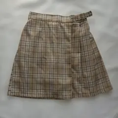 Lovetoxic 150cm チェック柄　スカート　ベージュ