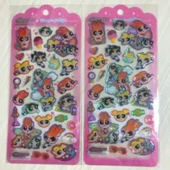 パワーパフガールズ　ドロップジェリーシール　パワパフ　シール　2枚セット