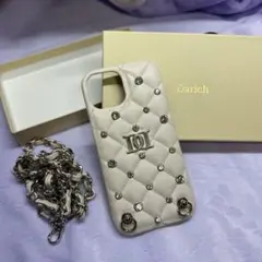 Darich スマホケース iPhone16Pro Darich（ダーリッチ） スマホケース ストーンロゴキルティングiPhone
