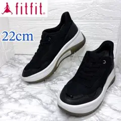 ✨美品✨fitfit 撥水ハンズフリー ソフトスニーカー ブラック 22cmのサムネイル