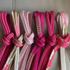 ゆ1853⭐️帯締め❤️まとめ売り❤️6点セット❤️着物❤️美品あり❤️和装小物⭐️可愛い