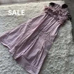 4/7まで ダズリン ギャザービスチェSETシャツワンピース