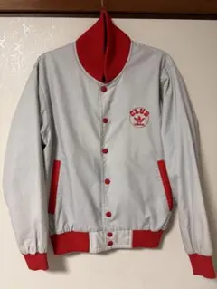 ヴィンテージ CLUB adidas スナップボタン ナイロンジャケット