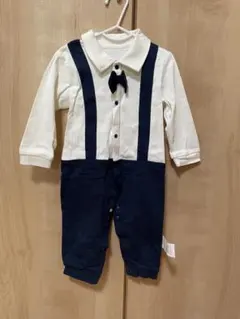 セレモニースーツ 74サイズ ホワイト・ネイビー