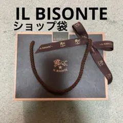美品　IL BISONTE 紙袋ショップ袋 ブラウン 小型　イルビゾンテ