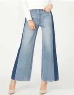 大幅お値下げ中！！ 美品☆リエンダ　ワイドデニムパンツ　24インチ