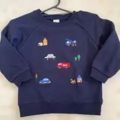 petit main 裏毛刺繍トレーナー 110