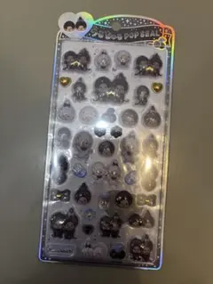 【新品 正規品】モンチッチ うるちゅるポップシール モノトーン　モノクロ