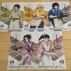 鬼滅の刃　オリジナルクリアポスター全5種コンプリートセット　セブンイレブン