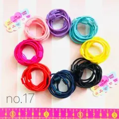 no17♡台座付きキッズ カラフルヘアゴム 資材 80