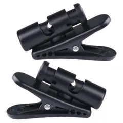 イヤホンクリップ 360度回転可能 ヘッドホンマイククリップ 2個入り