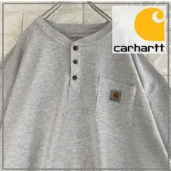 【大きいサイズ】Carhartt 胸ポケ ハーフボタン Tシャツ　3L 4383