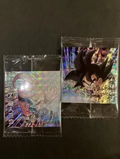 ドラゴンボール 超戦士シールウエハース超 『劇GR孫悟空と魔人ブウ』の２枚セット