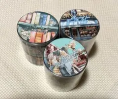 ❃〚132〛 コラージュ素材 読書テーマのマステ 3個セット 海外製 ❃