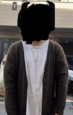 Vintage モヘア　グリーン　カーキ　カーディガン