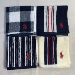 ラルフローレンハンドタオル 4枚セット Hセット