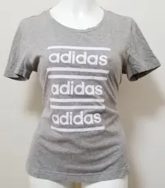 アディダス adidas Tシャツ 半袖 レディース グレー