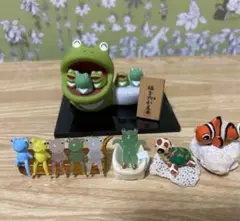 福を六かえる 縁起物 置物 小さな置物セット