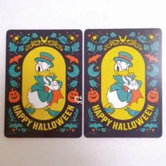 ディズニーストア じゃんけん あいこ カード ハロウィン ドナルド 2장