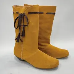 ロングブーツ　キャメル　Ｌサイズ