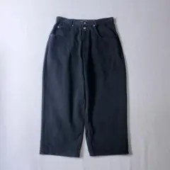 90s GUESS BLACK DENIM BAGGY PANTSのサムネイル