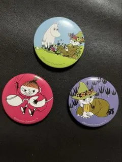 ムーミン缶バッジ3個