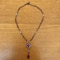 ハンドメイド ビーズ ネックレス