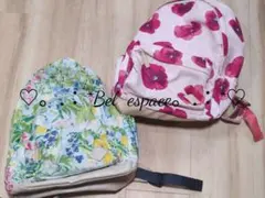 セット販売！ハッカキッズ リュックサック 花柄 女の子 幼稚園 小学生のサムネイル
